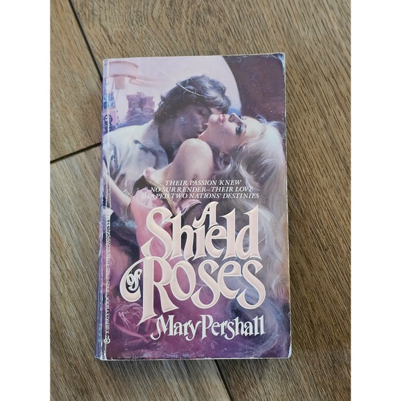 Shield of Roses Mary Pershall PB 1984 1st Printing Inscribed Historical Romance - Picture 1 of 6
